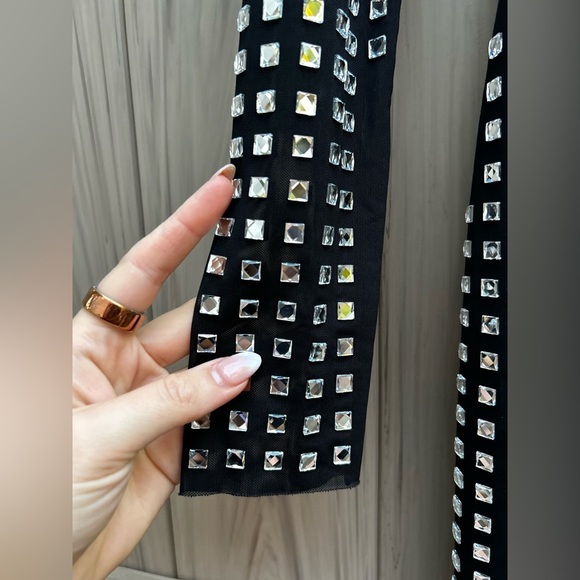 NBD Zenni Mini Dress in Black & Silver - Picture 9 of 10